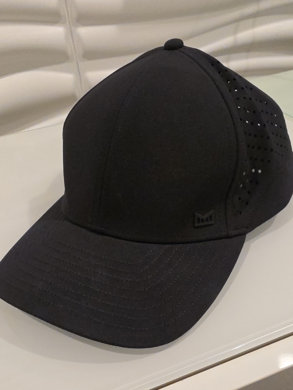 Men's Black Ventilated Performance Cap